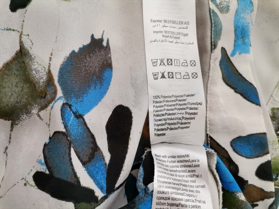 Vero moda Rozmiar XS Kolor Szary W serek Bluzka Krótki rękaw