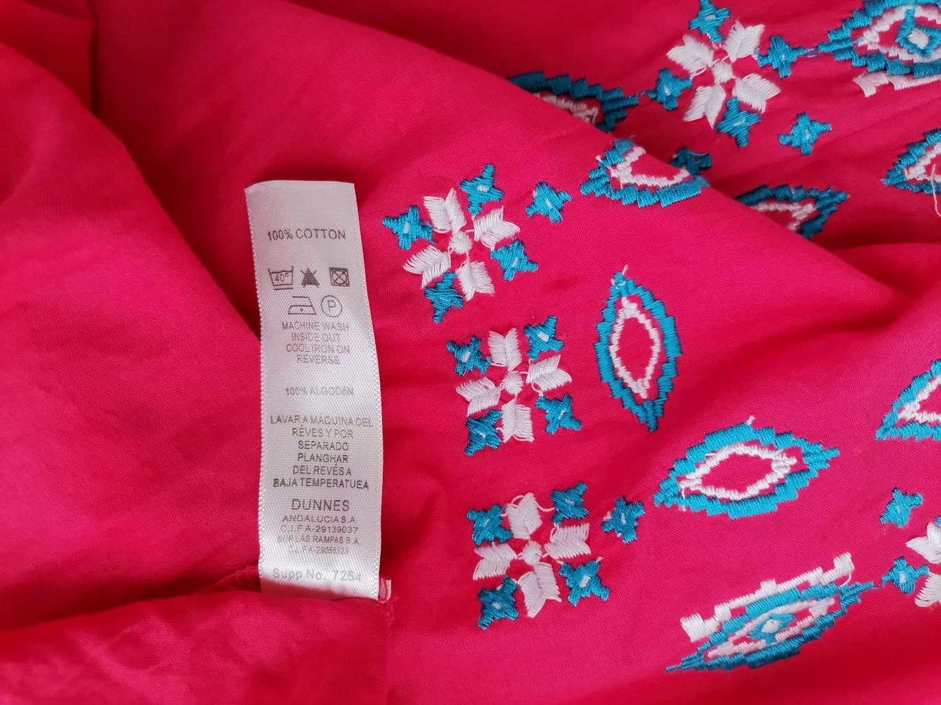 IMG_20211019_132325.jpg Dunnes Rozmiar 16 (44) Kolor Różowy Keyhole Crew Neck Bluzka Peplum Krótki rękaw Materiał Bawełna 100%
