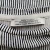 Zara Rozmiar M Kolor Czarny Pasy Crew Neck Bluzka Krótki rękaw Materiał Wiskoza 100%