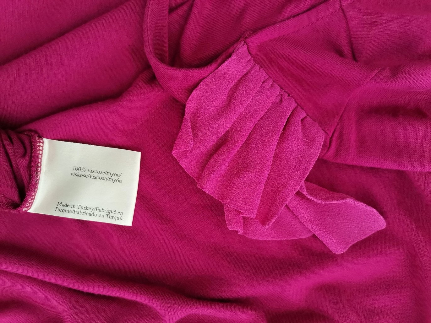 Laura ashley Rozmiar 20 (46) Kolor Fuksja W łódkę Tunika Bluzka Krótki rękaw Materiał Wiskoza 100% Laura ashley Rozmiar 20 (46) Kolor Fuksja W łódkę Tunika Bluzka Krótki rękaw Materiał Wiskoza 100%