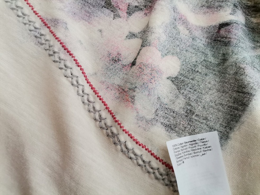 Esprit Rozmiar XXL Kolor Szary W łódkę Tunika Bluzka Rękaw 3/4 Materiał Bawełna 100% Esprit Rozmiar XXL Kolor Szary W łódkę Tunika Bluzka Rękaw 3/4 Materiał Bawełna 100%