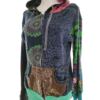 DESIGUAL Rozmiar 44/46 Kolor Kolorowa Okrągły dekolt Kardigan na suwak Długi rękaw Cienka dzianina