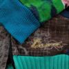 DESIGUAL Rozmiar 44/46 Kolor Kolorowa Okrągły dekolt Kardigan na suwak Długi rękaw Cienka dzianina