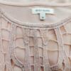 River island Rozmiar 16 (42) Kolor Pudrowy Dekolt U Tunika Bluzka Bezrękawnik Materiał Wiskoza