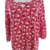 Seasalt Rozmiar 10 (38) Kolor Czerwony Keyhole Crew Neck Bluzka Rękaw 3/4 Materiał Organiczna Bawełna 100%