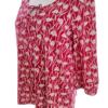 Seasalt Rozmiar 10 (38) Kolor Czerwony Keyhole Crew Neck Bluzka Rękaw 3/4 Materiał Organiczna Bawełna 100%