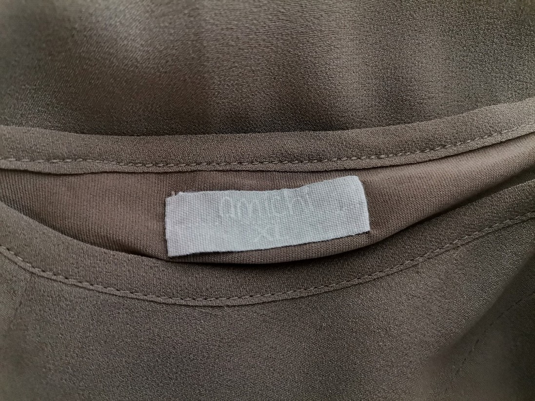 amichi Rozmiar XL Kolor Khaki Kwadratowy dekolt Tunika Bluzka Długi rękaw amichi Rozmiar XL Kolor Khaki Kwadratowy dekolt Tunika Bluzka Długi rękaw
