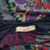 DESIGUAL Rozmiar S Kolor Granatowy Paisley Drapowany dekolt Tunika Bluzka Długi rękaw Materiał Wiskoza