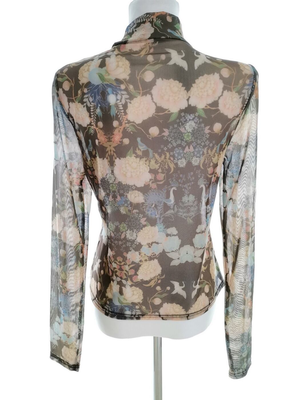 River island Rozmiar 14 (40) Kolor Szary Pół golf Bluzka Długi rękaw