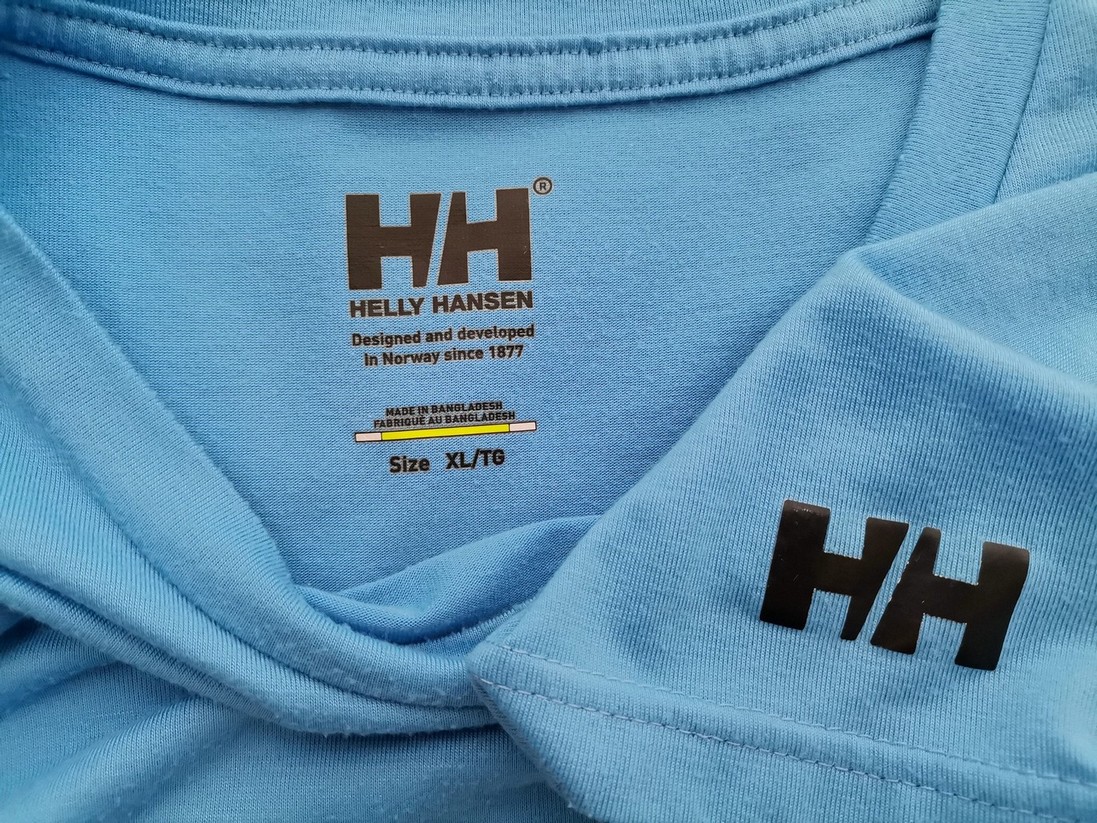 HELLY HANSEN Rozmiar XL Kolor Niebieski Męski T-Shirt Krótki rękaw