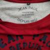 Jean paul Rozmiar XL Kolor Bordowy Męski T-Shirt Krótki rękaw Materiał Bawełna 100%