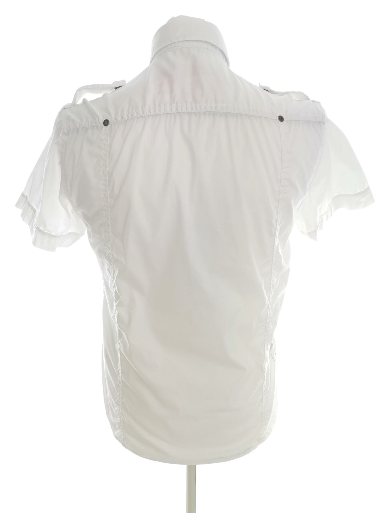 IMG_20211028_111741.jpg Jack & jones Rozmiar M Kolor Biały Kołnierz Męska Koszula Casual Krótki rękaw Materiał Bawełna