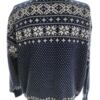 Norwegian jumper Rozmiar XL Kolor Niebieski Męski Sweter Długi rękaw Materiał Akryl