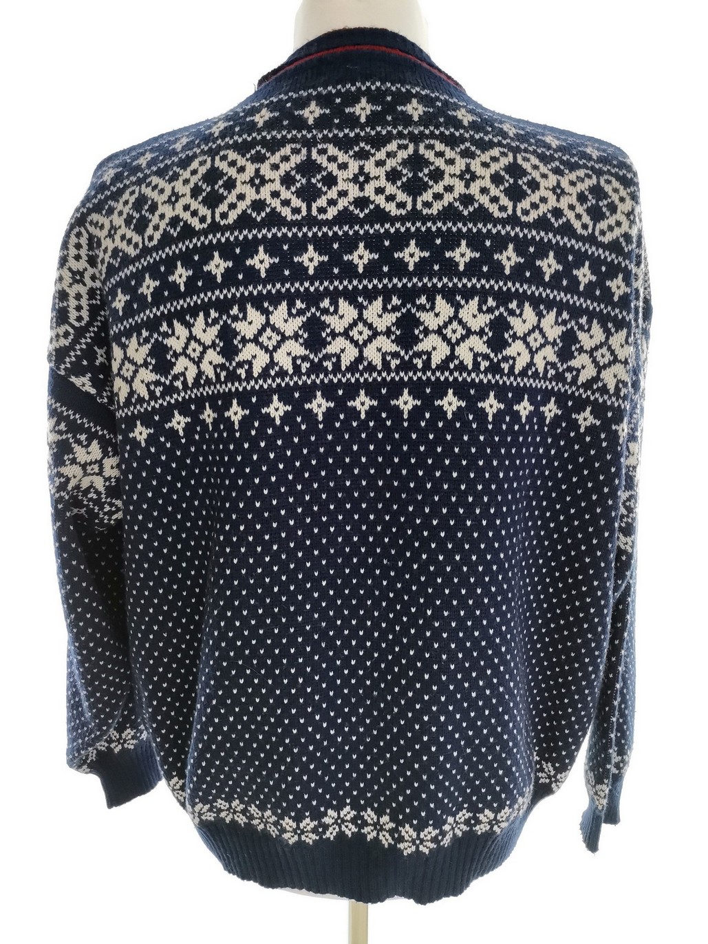 IMG_20211028_120122.jpg Norwegian jumper Rozmiar XL Kolor Niebieski Męski Sweter Długi rękaw Materiał Akryl