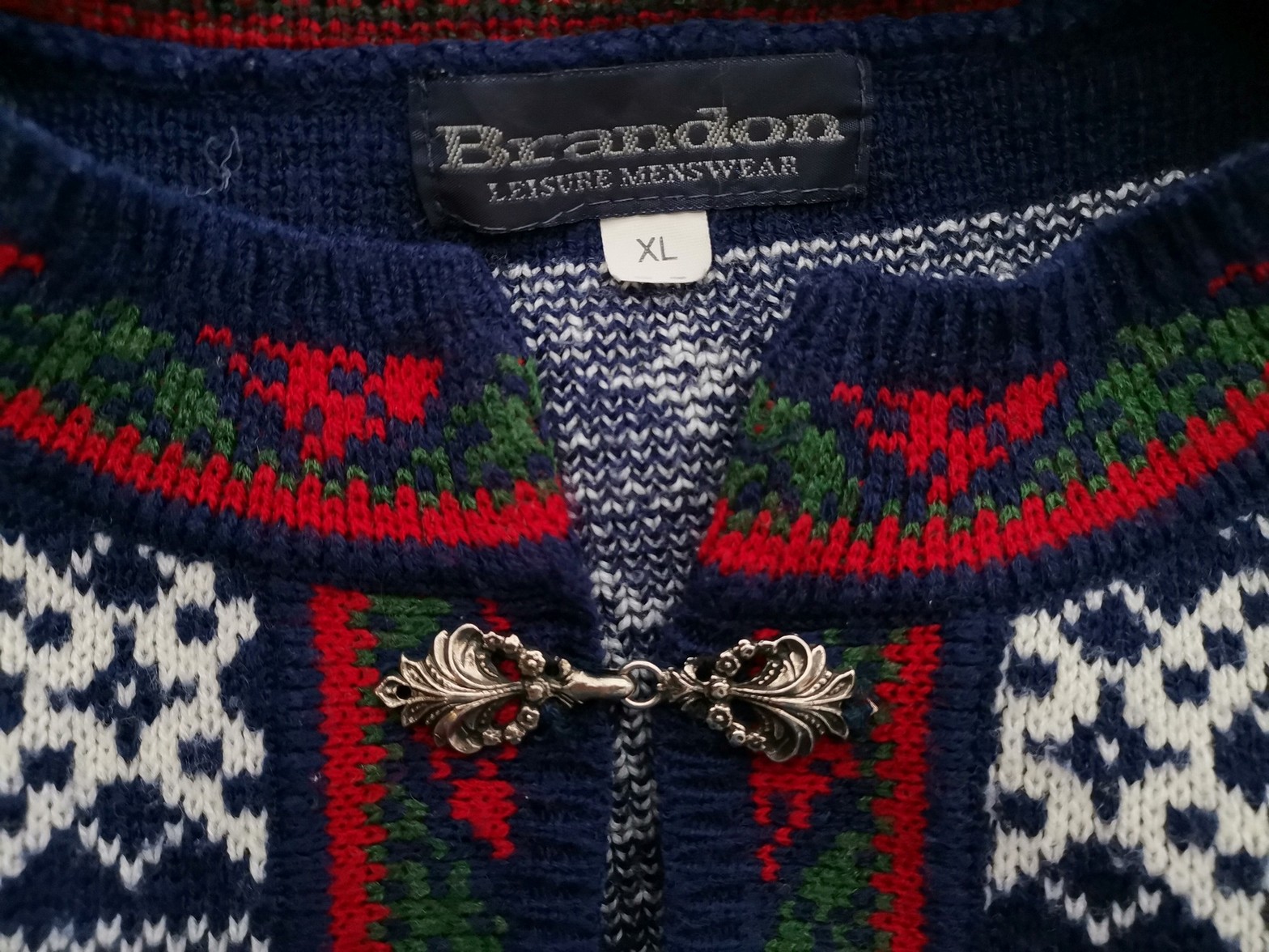 IMG_20211028_120137.jpg Norwegian jumper Rozmiar XL Kolor Niebieski Męski Sweter Długi rękaw Materiał Akryl