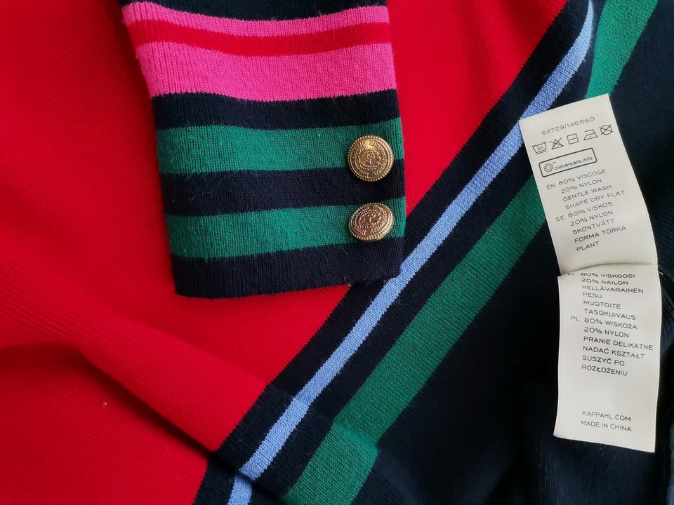 Hampton Republic Rozmiar M Kolor Granatowy Okrągły dekolt Sukienka Sweterkowa Długi rękaw Midi Materiał Wiskoza Hampton Republic Rozmiar M Kolor Granatowy Okrągły dekolt Sukienka Sweterkowa Długi rękaw Midi Materiał Wiskoza
