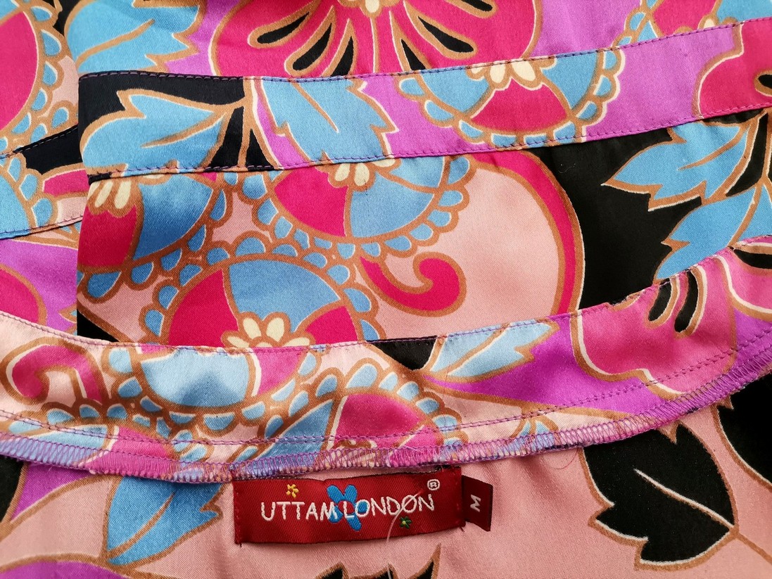 IMG_20211102_134043.jpg Uttam London Rozmiar M Kolor Fioletowy W serek Bluzka Zawijana Bezrękawnik Materiał Jedwab 100%