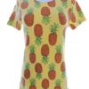 Viller Valla Rozmiar S Kolor Żółty Crew Neck T-Shirt Krótki rękaw Materiał Organiczna Bawełna