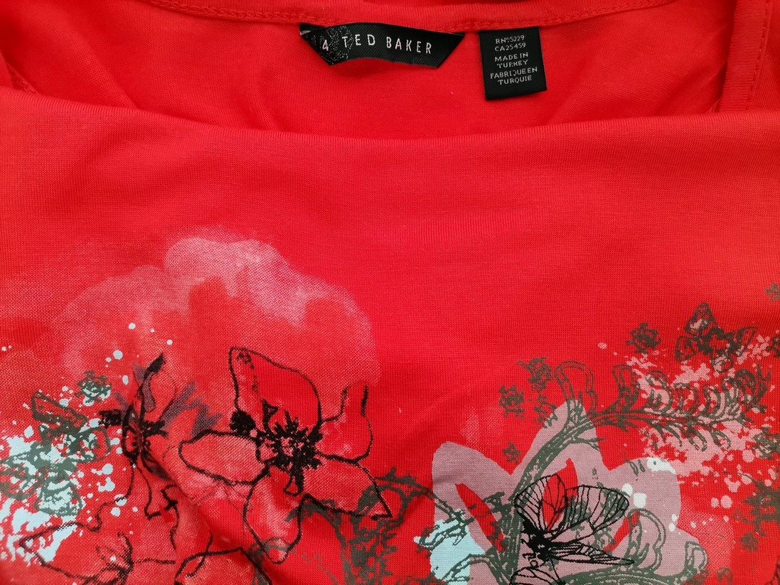 Ted Baker Rozmiar 4 (42) Kolor Pomarańczowy Dekolt U Tunika Bluzka Bezrękawnik Materiał Lyocell 100% Ted Baker Rozmiar 4 (42) Kolor Pomarańczowy Dekolt U Tunika Bluzka Bezrękawnik Materiał Lyocell 100%