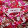 Orsay Rozmiar 42/44 Kolor Różowy Drapowany dekolt Bluzka Bezrękawnik