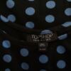 Topshop Rozmiar 38 Kolor Czarny Grochy Dekolt U Sukienka Mini Bezrękawnik Krótka Materiał Bawełna
