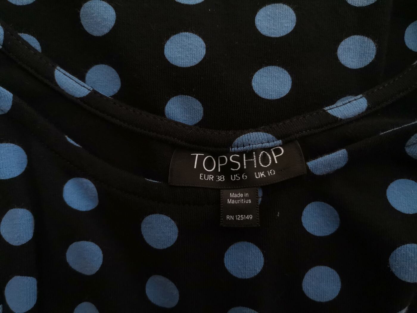 Topshop Rozmiar 38 Kolor Czarny Grochy Dekolt U Sukienka Mini Bezrękawnik Krótka Materiał Bawełna Topshop Rozmiar 38 Kolor Czarny Grochy Dekolt U Sukienka Mini Bezrękawnik Krótka Materiał Bawełna