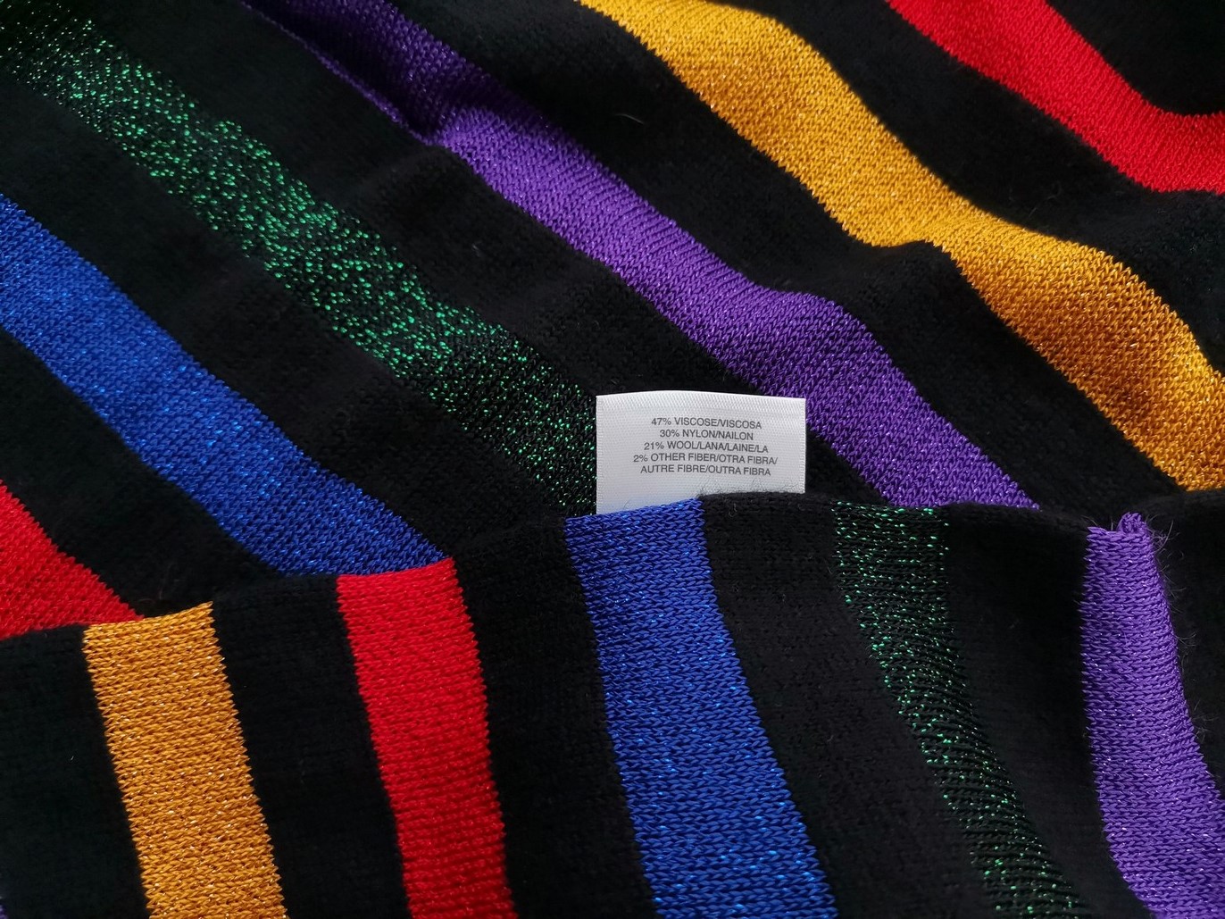 IMG_20211105_133123.jpg Anne Klein Rozmiar L Kolor Czarny Crew Neck Długi Sweter Tunika Długi rękaw Materiał Wiskoza Cienka dzianina