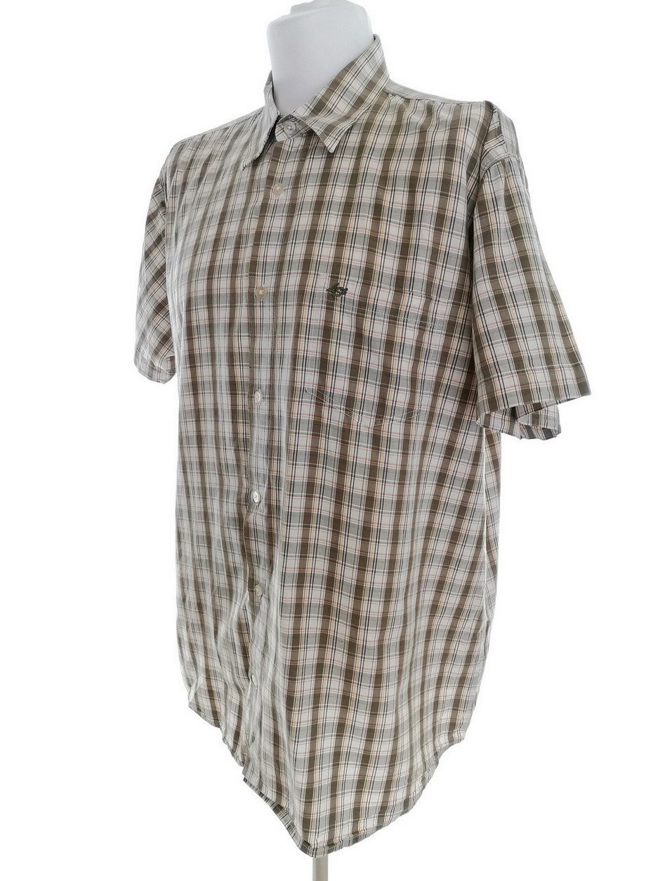 IMG_20211108_092606.jpg Levis Rozmiar XXL Kolor Khaki Krata Kołnierz Męska Koszula Casual Krótki rękaw Materiał Bawełna 100%