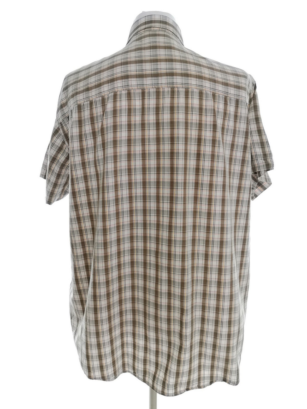 IMG_20211108_092614.jpg Levis Rozmiar XXL Kolor Khaki Krata Kołnierz Męska Koszula Casual Krótki rękaw Materiał Bawełna 100%