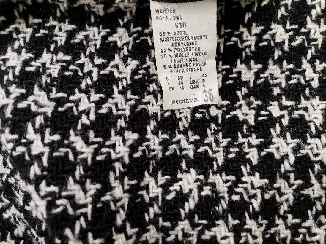Hirsch Rozmiar 36 Kolor Czarny A-Line Spódnica Midi Materiał Akryl