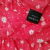 Loststock Rozmiar S Kolor Różowy W serek Bluzka Peplum Krótki rękaw Materiał Wiskoza 100%