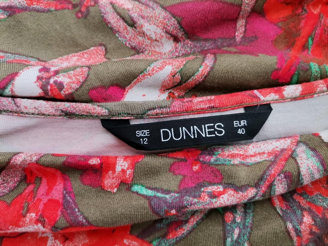 Dunnes Rozmiar 12 (40) Kolor Khaki Drapowany dekolt Tunika Bluzka Krótki rękaw Materiał Wiskoza 100% Dunnes Rozmiar 12 (40) Kolor Khaki Drapowany dekolt Tunika Bluzka Krótki rękaw Materiał Wiskoza 100%