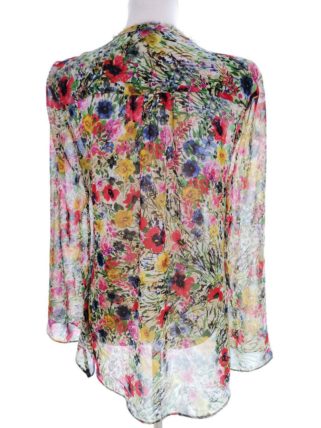 IMG_20211110_091136.jpg Zara Rozmiar M Kolor Zielony Keyhole Crew Neck Bluzka Długi rękaw