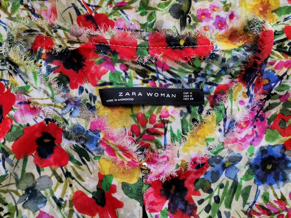IMG_20211110_091147.jpg Zara Rozmiar M Kolor Zielony Keyhole Crew Neck Bluzka Długi rękaw