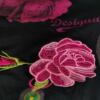 DESIGUAL Rozmiar M Kolor Czarny W serek Sukienka Prostokątna Długi rękaw Do Kolan