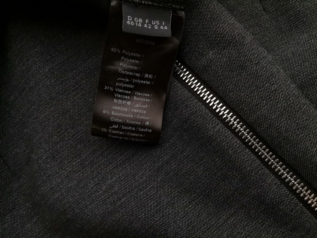 Oui Rozmiar 40 Kolor Szary W serek Sukienka Sheath Rękaw 3/4 Do Kolan