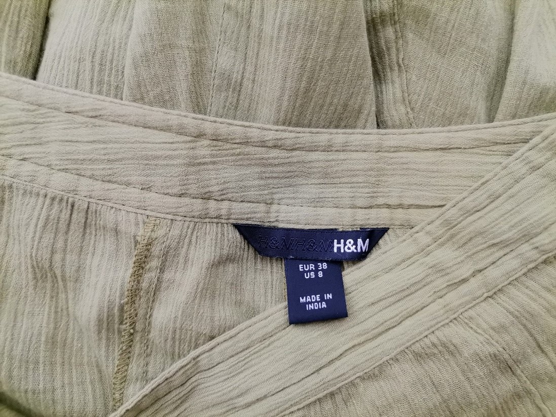 IMG_20211112_132208.jpg H&m Rozmiar 8 (38) Kolor Zielony Spódnica Rozkloszowana Midi Materiał Bawełna 100%