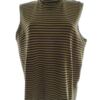Ralston Rozmiar L Kolor Zielony Pasy Golf Bluzka Bezrękawnik Materiał Tencel