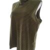Ralston Rozmiar L Kolor Zielony Pasy Golf Bluzka Bezrękawnik Materiał Tencel