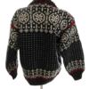 Vintage Rozmiar 46/48 Kolor Szary Pół golf Sweter Długi rękaw Gruba dzianina
