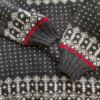 Vintage Rozmiar 46/48 Kolor Szary Pół golf Sweter Długi rękaw Gruba dzianina
