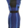Karen MILLEN Rozmiar 8 (36) Kolor Czarny W łódkę Sukienka Sheath Bezrękawnik Do Kolan Materiał Bawełna
