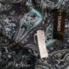 Dunnes Rozmiar XS Kolor Czarny Paisley W serek Bluzka Długi rękaw