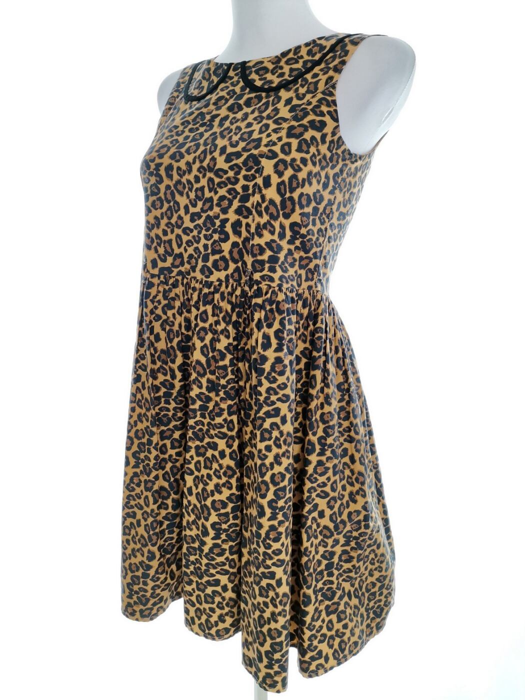 Next Rozmiar 12years/152cm (XS/S) Kolor Żółty Panterka Okrągły dekolt Sukienka A-Line Bezrękawnik Do Kolan Materiał Bawełna 100% Next Rozmiar 12years/152cm (XS/S) Kolor Żółty Panterka Okrągły dekolt Sukienka A-Line Bezrękawnik Do Kolan Materiał Bawełna 100%