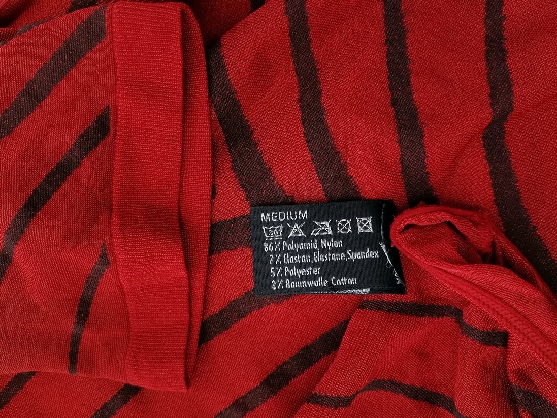 Wolford Rozmiar M Kolor Pomarańczowy Panterka Crew Neck Bluzka Top na ramiączka Krótki rękaw