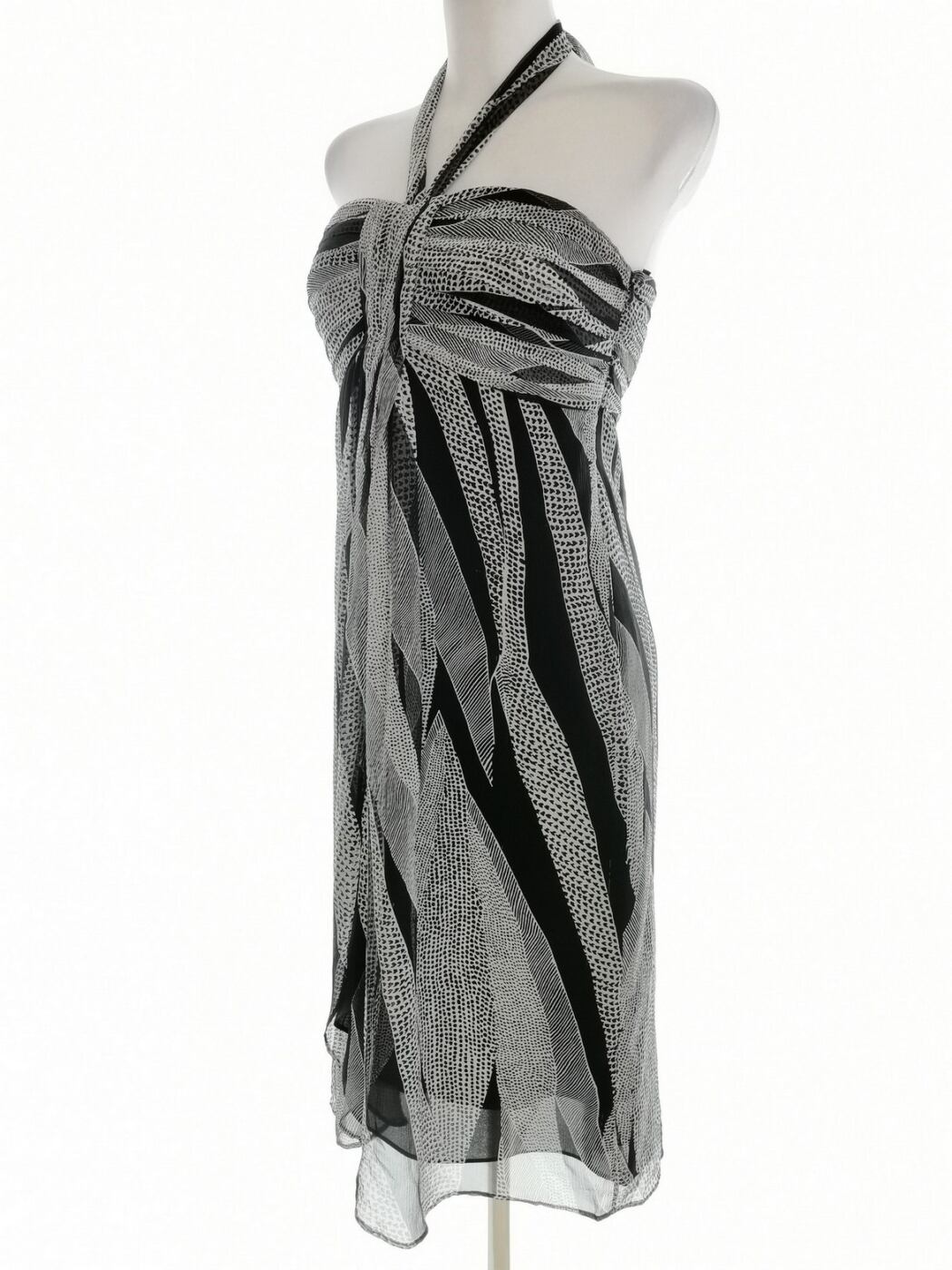 Coast Rozmiar 10 (38) Kolor Czarny Halter Sukienka Letnia Bezrękawnik Midi Materiał Jedwab 100% Coast Rozmiar 10 (38) Kolor Czarny Halter Sukienka Letnia Bezrękawnik Midi Materiał Jedwab 100%
