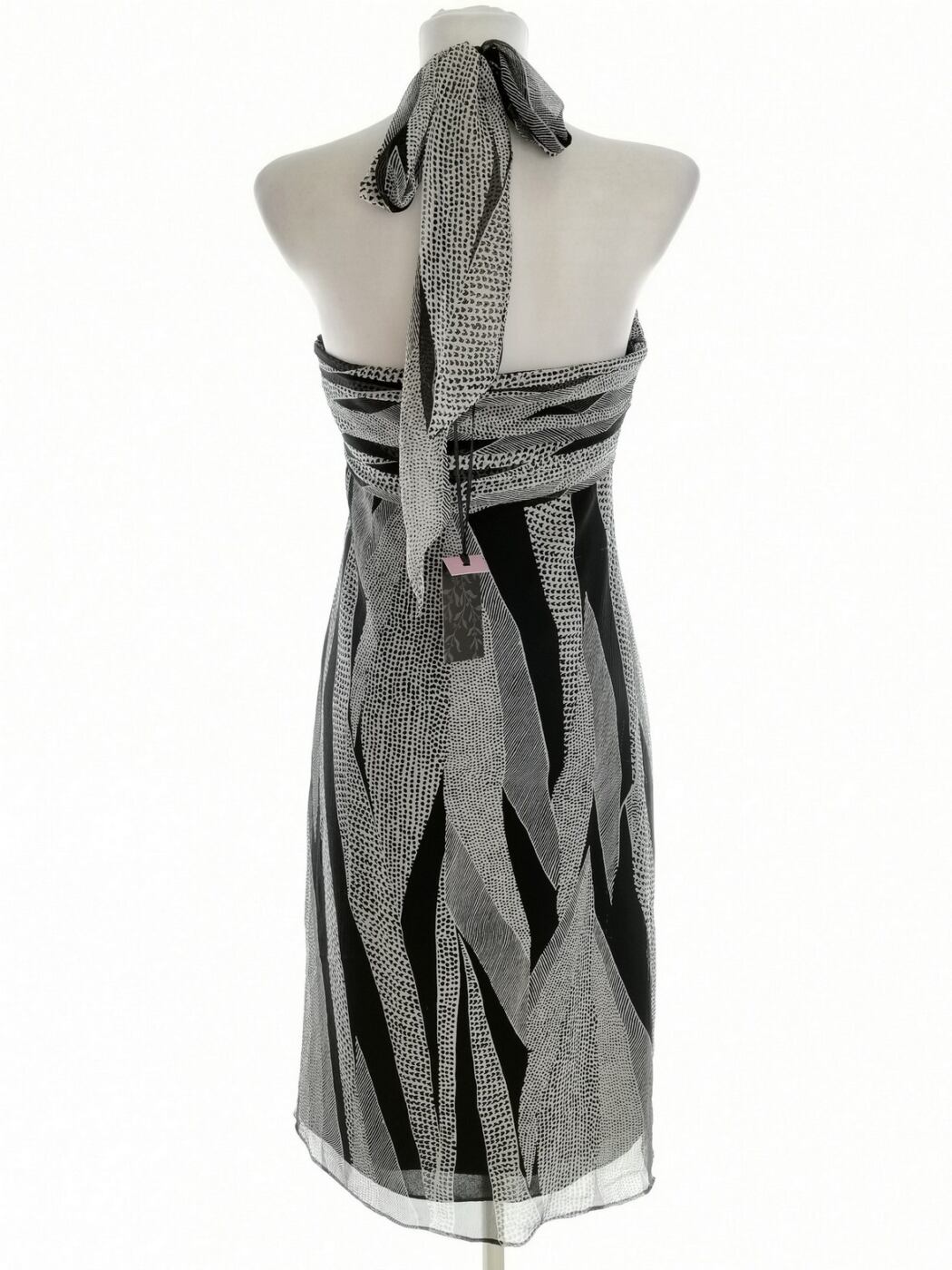 Coast Rozmiar 10 (38) Kolor Czarny Halter Sukienka Letnia Bezrękawnik Midi Materiał Jedwab 100% Coast Rozmiar 10 (38) Kolor Czarny Halter Sukienka Letnia Bezrękawnik Midi Materiał Jedwab 100%