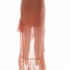 Nasty Gal Rozmiar 0 (32) Kolor Pudrowy Spódnica Rozkloszowana Midi