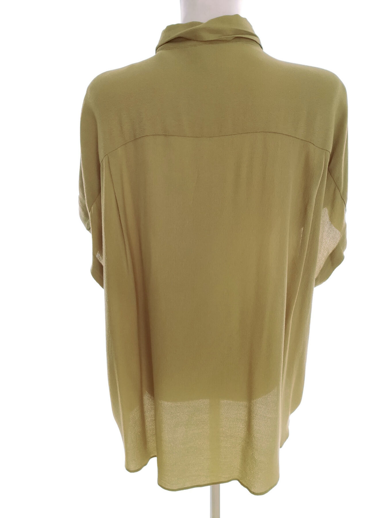IMG_20211124_132506.jpg Lindex Rozmiar S Kolor Khaki Kołnierz Koszula Zapinana Bluzka Krótki rękaw Materiał Wiskoza 100%