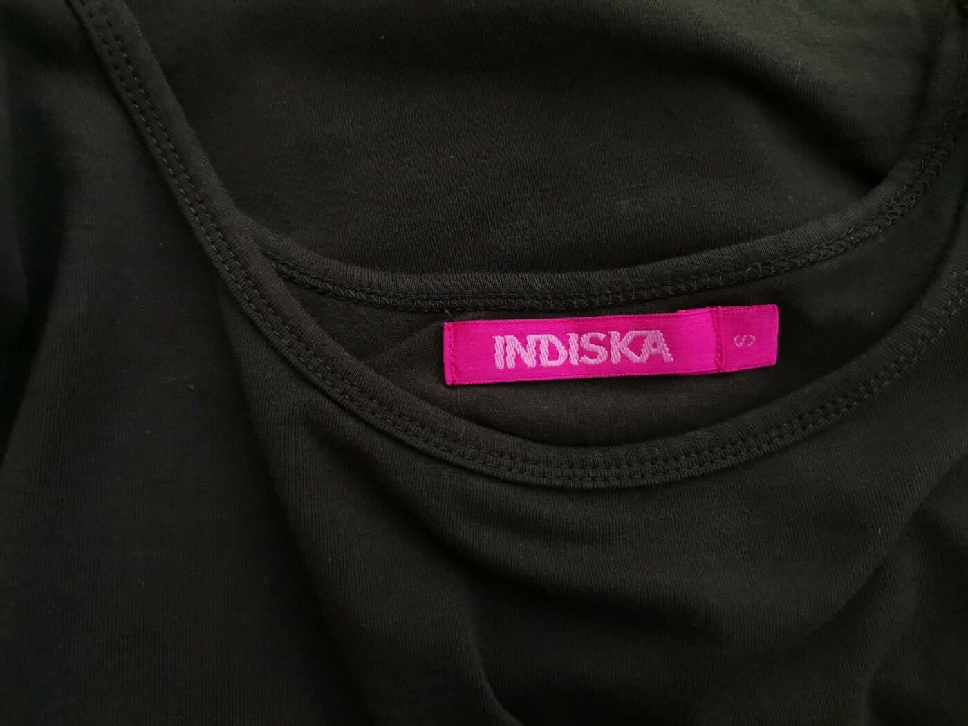 Indiska Rozmiar S Kolor Szmaragdowy Okrągły dekolt Sukienka Prostokątna Rękaw 3/4 Do Kolan Materiał Bawełna Indiska Rozmiar S Kolor Szmaragdowy Okrągły dekolt Sukienka Prostokątna Rękaw 3/4 Do Kolan Materiał Bawełna